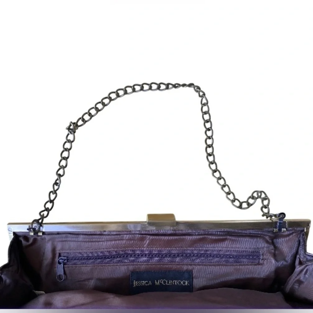 JESSICA McCLINTOCK Bronze Metallic Evening Clutch